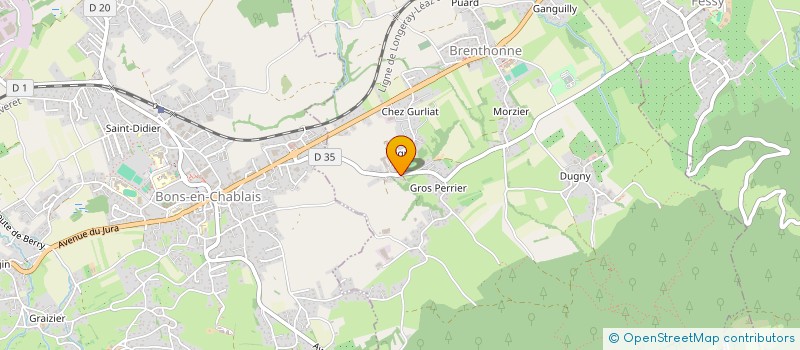 localisation de l'entreprise MONSIEUR ADRIEN CELEYRON à BRENTHONNE