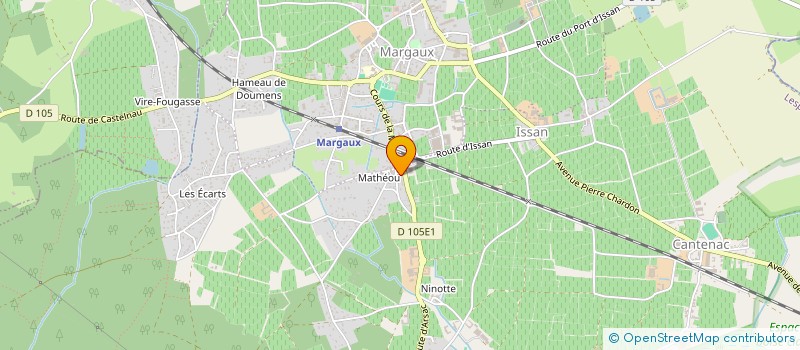 localisation de l'entreprise MONSIEUR ADRIEN CHAGNAUD  MARGAUX-CANTENAC