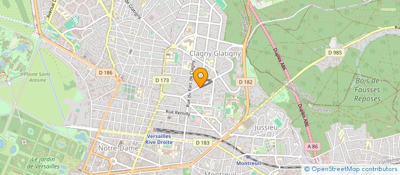 localisation de l'entreprise MONSIEUR ADRIEN CHAMINADE à VERSAILLES