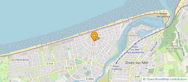 localisation de l'entreprise MONSIEUR ADRIEN CHAMPAIN  CABOURG