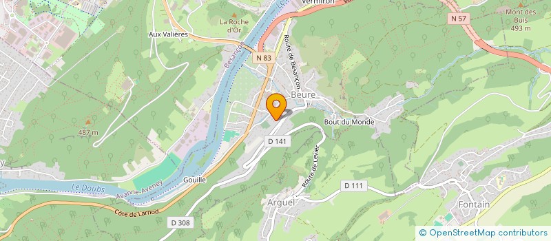 localisation de l'entreprise MONSIEUR ADRIEN CHAMPREUX  BEURE