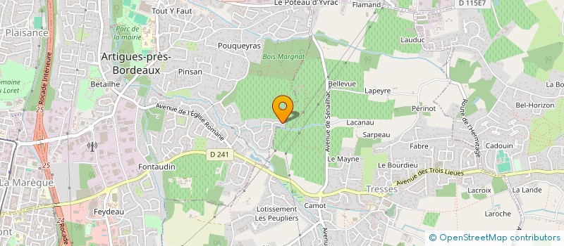 localisation de l'entreprise MONSIEUR ADRIEN CHARILLAT  ARTIGUES-PRES-BORDEAUX