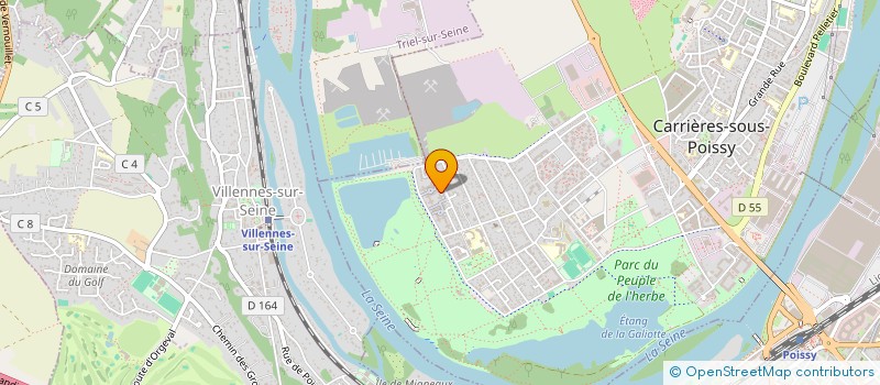 localisation de l'entreprise MONSIEUR ADRIEN CHARRIERE  CARRIERES-SOUS-POISSY