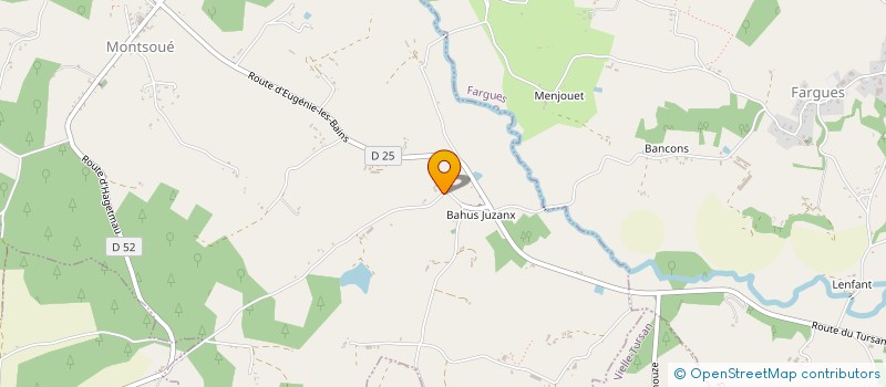 localisation de l'entreprise MONSIEUR ADRIEN CHASSAN  MONTSOUE