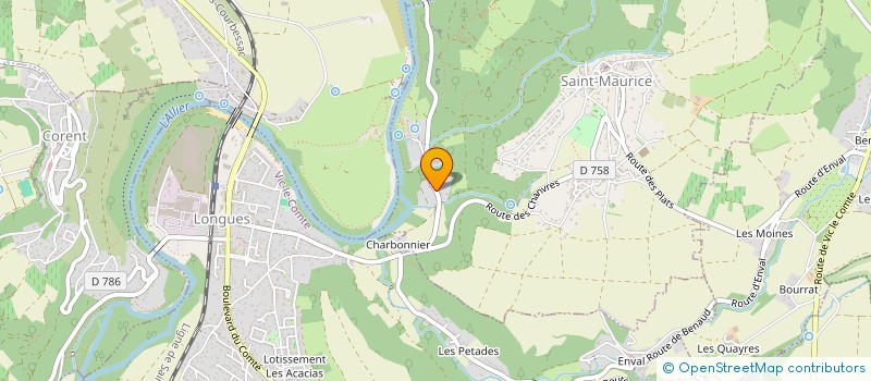 localisation de l'entreprise MONSIEUR ADRIEN CHASTEBARRAS  SAINT-MAURICE