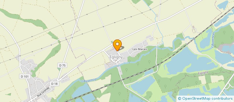 localisation de l'entreprise MONSIEUR ADRIEN CHOQUET  EGLIGNY