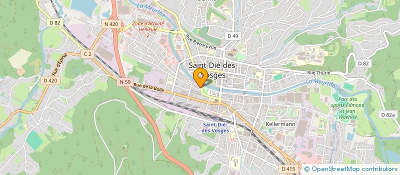 localisation de l'entreprise MONSIEUR ADRIEN CHRISTOPHE à SAINT-DIE-DES-VOSGES
