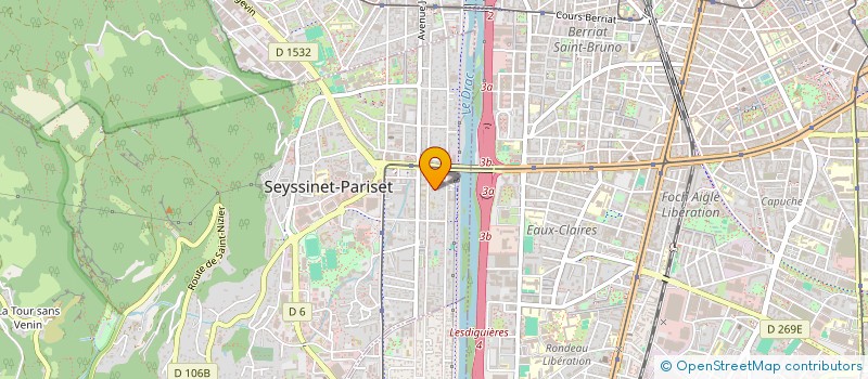 localisation de l'entreprise MONSIEUR ADRIEN CIPRIANI  SEYSSINET-PARISET