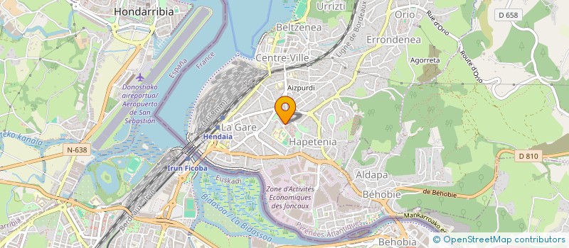 localisation de l'entreprise MONSIEUR ADRIEN COHEN  HENDAYE