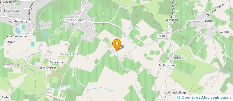 localisation de l'entreprise MONSIEUR ADRIEN COHO  VAL DE VIRVEE