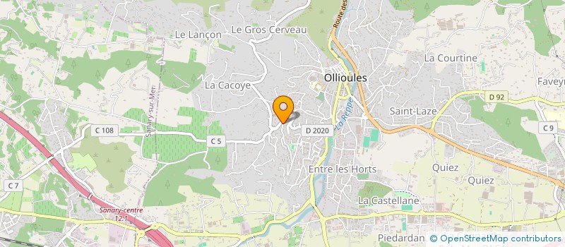 localisation de l'entreprise MONSIEUR ADRIEN COLLIARD à OLLIOULES