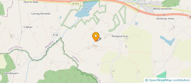 localisation de l'entreprise MONSIEUR ADRIEN COMONT  PLOUNERIN