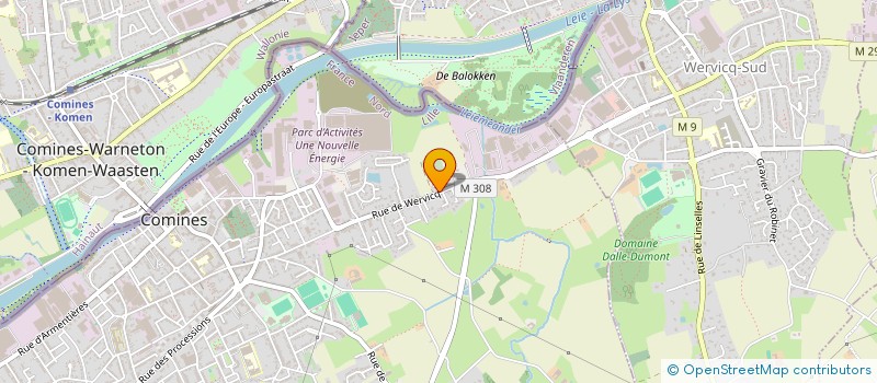 localisation de l'entreprise MONSIEUR ADRIEN COPPENS  COMINES