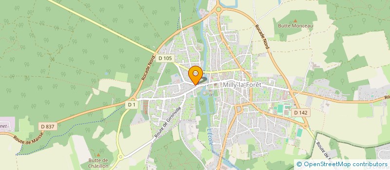 localisation de l'entreprise MONSIEUR ADRIEN CORE  MILLY-LA-FORET