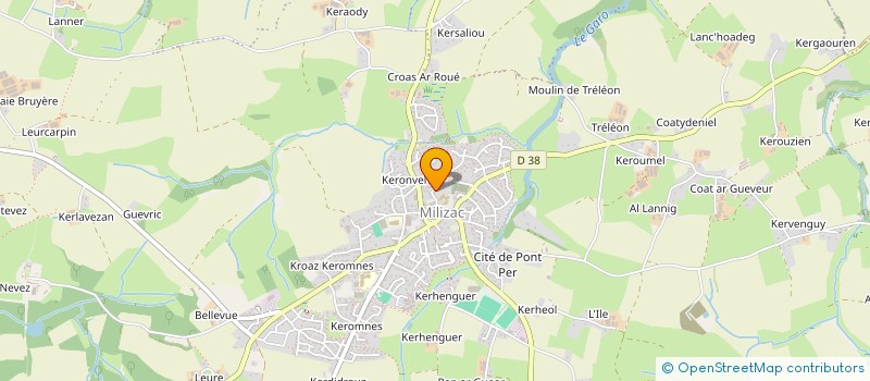 localisation de l'entreprise MONSIEUR ADRIEN CORRE  MILIZAC-GUIPRONVEL