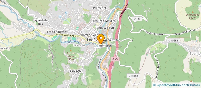 localisation de l'entreprise MONSIEUR ADRIEN COSTESEQUE  LODEVE