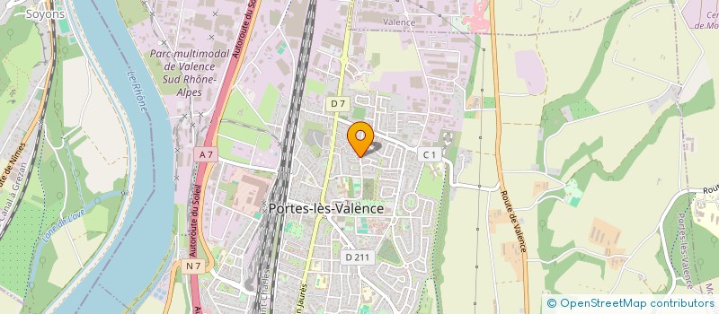 localisation de l'entreprise MONSIEUR ADRIEN COTS  PORTES-LES-VALENCE