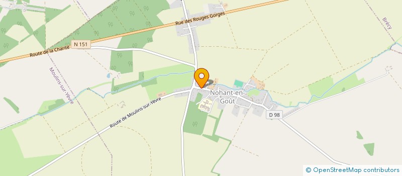 localisation de l'entreprise MONSIEUR ADRIEN COTTIER à NOHANT-EN-GOUT