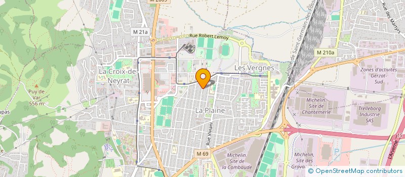 localisation de l'entreprise MONSIEUR ADRIEN COUCHOUD  CLERMONT-FERRAND