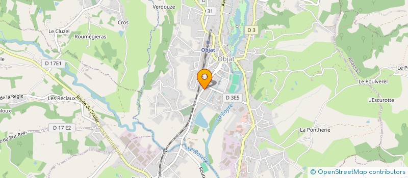 localisation de l'entreprise MONSIEUR ADRIEN COURNARIE  OBJAT