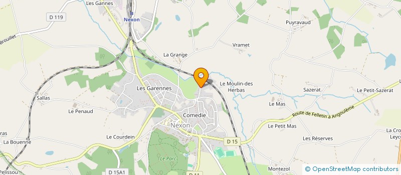 localisation de l'entreprise MONSIEUR ADRIEN COURTOIS  NEXON