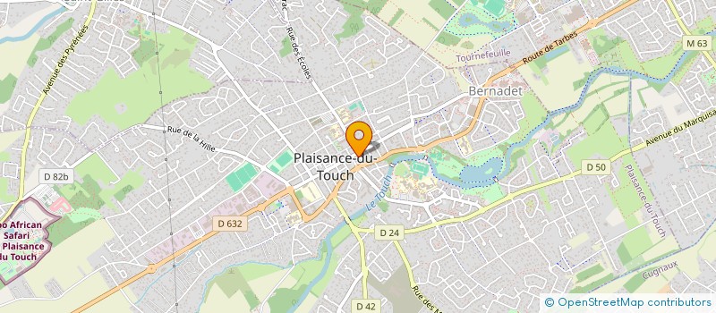 localisation de l'entreprise MONSIEUR ADRIEN CREUZET  PLAISANCE-DU-TOUCH