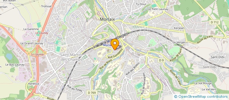 localisation de l'entreprise MONSIEUR ADRIEN CRICKX à MORLAIX