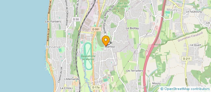 localisation de l'entreprise MONSIEUR ADRIEN CURTET  AIX-LES-BAINS