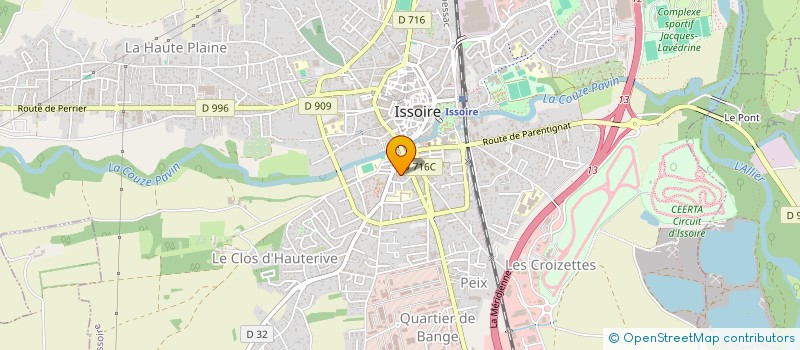 localisation de l'entreprise MONSIEUR ADRIEN DAURES à ISSOIRE