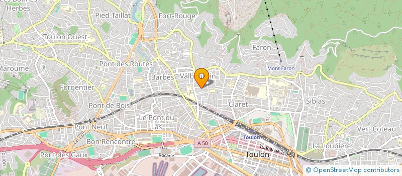 localisation de l'entreprise MONSIEUR ADRIEN DAURES  TOULON