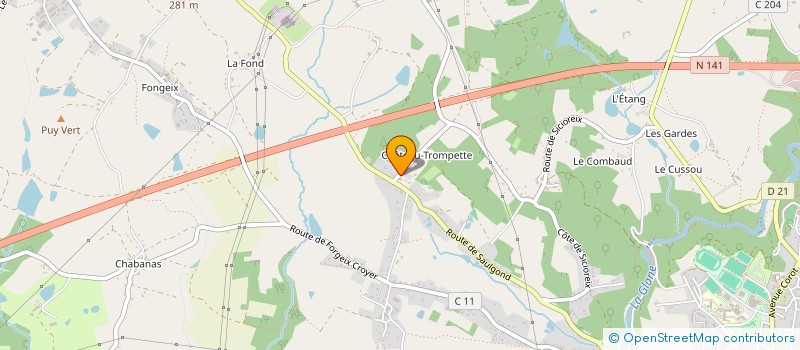 localisation de l'entreprise MONSIEUR ADRIEN DE GENNARO  SAINT-JUNIEN