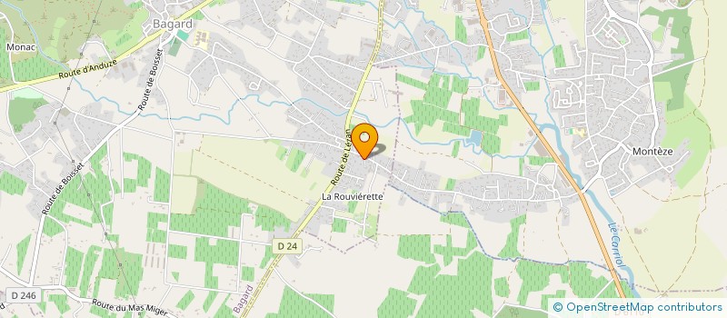 localisation de l'entreprise MONSIEUR ADRIEN DE MATTEIS  BAGARD