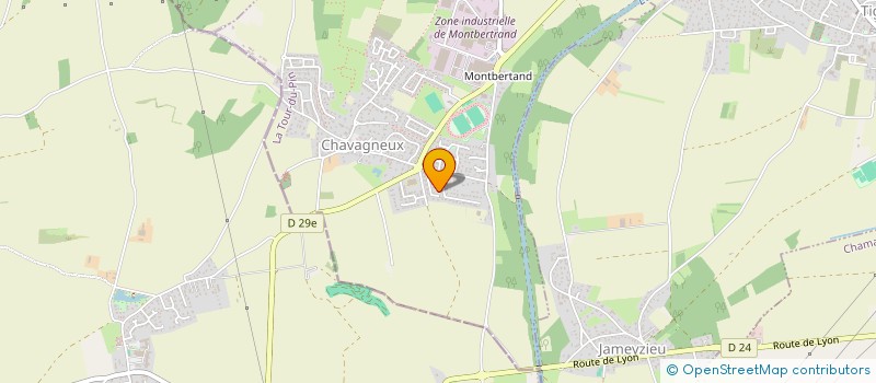 localisation de l'entreprise MONSIEUR ADRIEN DE ST JEAN  CHARVIEU-CHAVAGNEUX