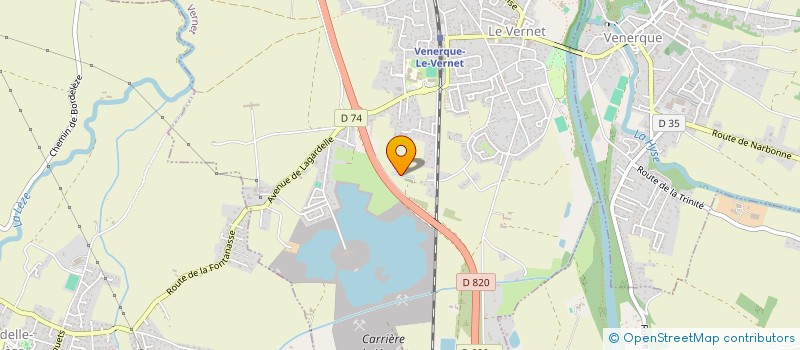 localisation de l'entreprise MONSIEUR ADRIEN DEBORD  VERNET