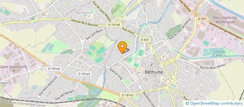 localisation de l'entreprise MONSIEUR ADRIEN DEFLESSELLES à BETHUNE