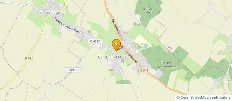 localisation de l'entreprise MONSIEUR ADRIEN DEGARDIN  CAMBLAIN-L'ABBE