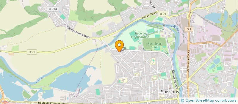 localisation de l'entreprise MONSIEUR ADRIEN DEGREMONT à SOISSONS