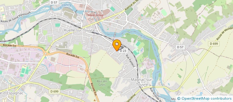 localisation de l'entreprise MONSIEUR ADRIEN DELAGE  MAGNAC-SUR-TOUVRE