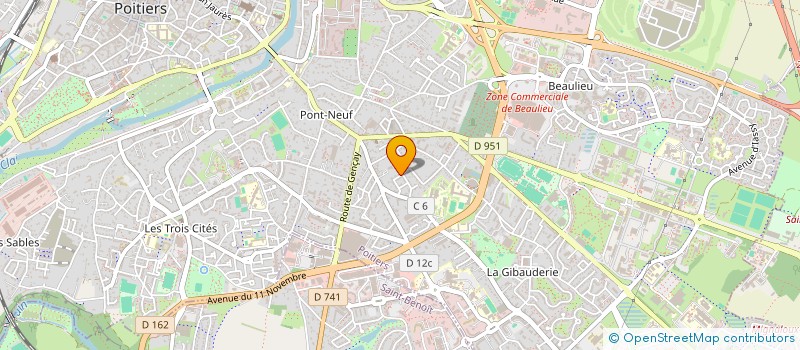localisation de l'entreprise MONSIEUR ADRIEN DELANNOY  POITIERS