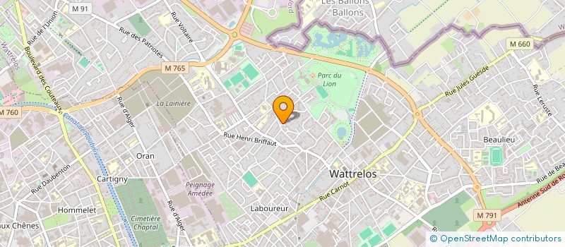 localisation de l'entreprise MONSIEUR ADRIEN DELCOURT  WATTRELOS