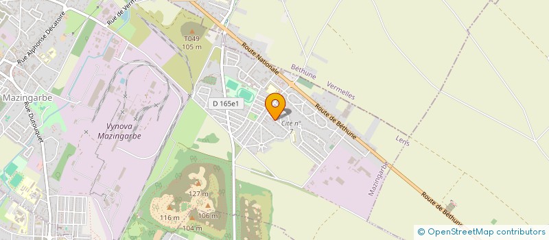 localisation de l'entreprise MONSIEUR ADRIEN DELEPINE  MAZINGARBE