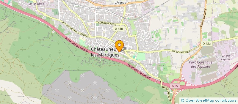 localisation de l'entreprise MONSIEUR ADRIEN DELERIA  CHATEAUNEUF-LES-MARTIGUES