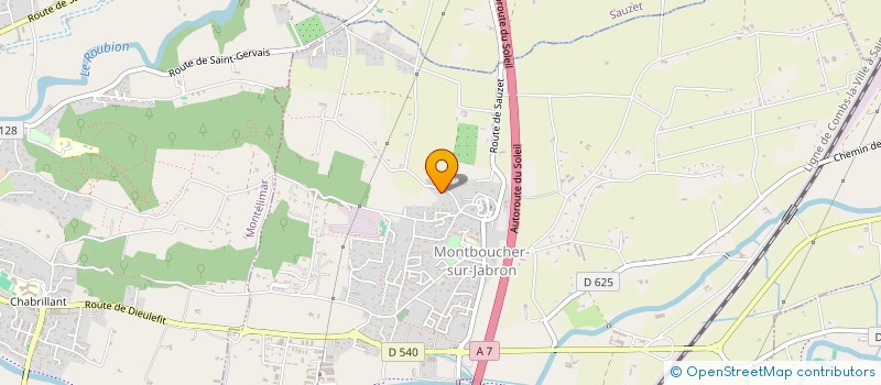 localisation de l'entreprise MONSIEUR ADRIEN DELOSME  MONTBOUCHER-SUR-JABRON