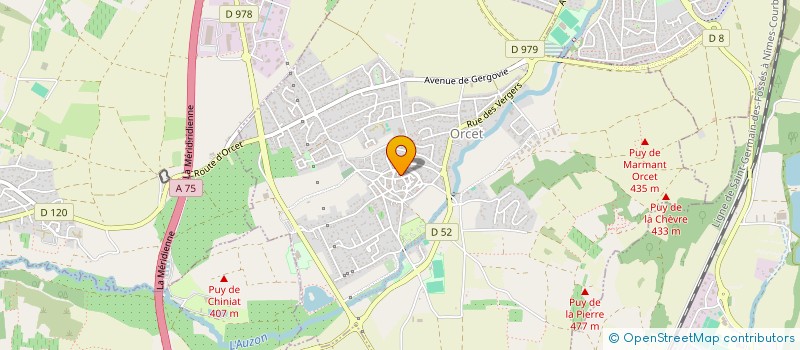 localisation de l'entreprise MONSIEUR ADRIEN DELTOUR  ORCET