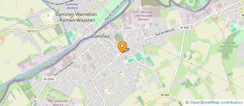 localisation de l'entreprise MONSIEUR ADRIEN DEMARLE  COMINES