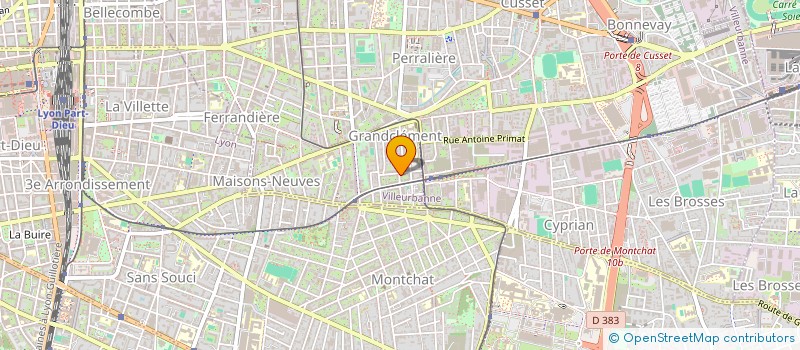 localisation de l'entreprise MONSIEUR ADRIEN DEMISSY  VILLEURBANNE