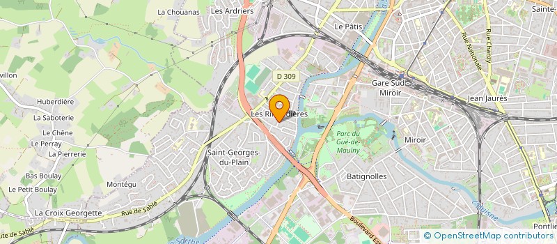 localisation de l'entreprise MONSIEUR ADRIEN DENOUE  LE MANS