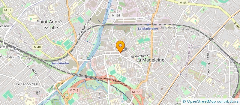 localisation de l'entreprise MONSIEUR ADRIEN DEVILLERS  LA MADELEINE