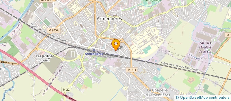 localisation de l'entreprise MONSIEUR ADRIEN DHONDT à ARMENTIERES