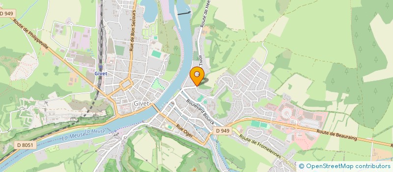 localisation de l'entreprise MONSIEUR ADRIEN DIVE  GIVET